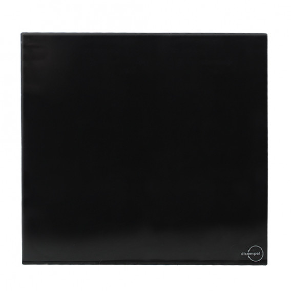 Placa cega 4x4 - Novara Glass Preto Brilhante